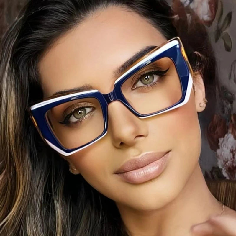 Fashionable Polygonal Luxury Design Women’s Eyeglass Frame