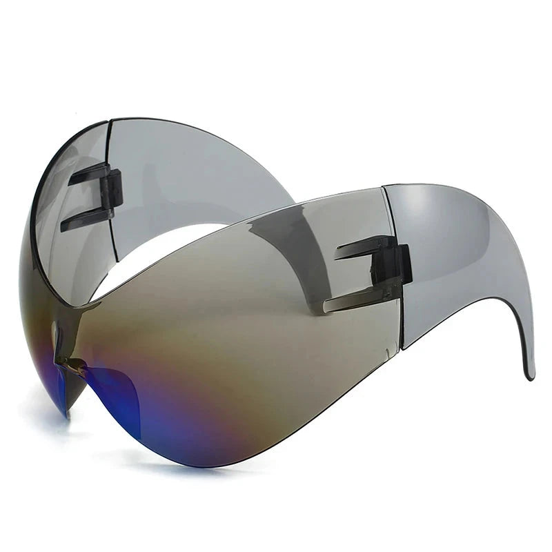 Oversized Y2K Punk One-Piece Sunglasses