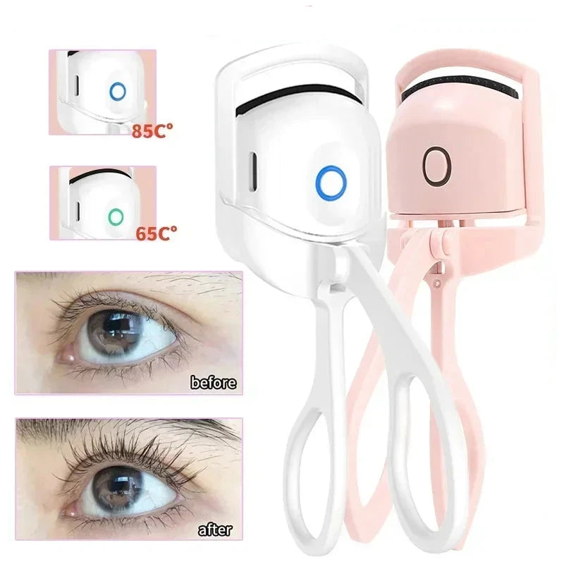 Roswlla Heated Eyelashes Curler: USB Rechargeable, Quick Heating, Lasting Curling