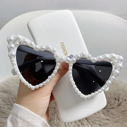 Heart-Shaped Bling Eyewear for Women