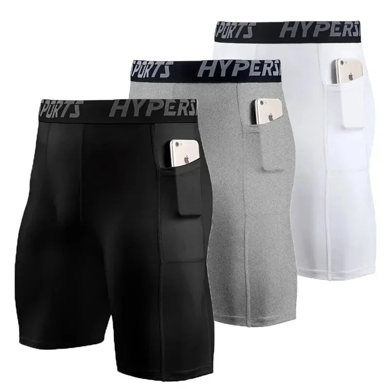 Men’s Compression Leggings and Shorts Set – High-Performance Sportswear