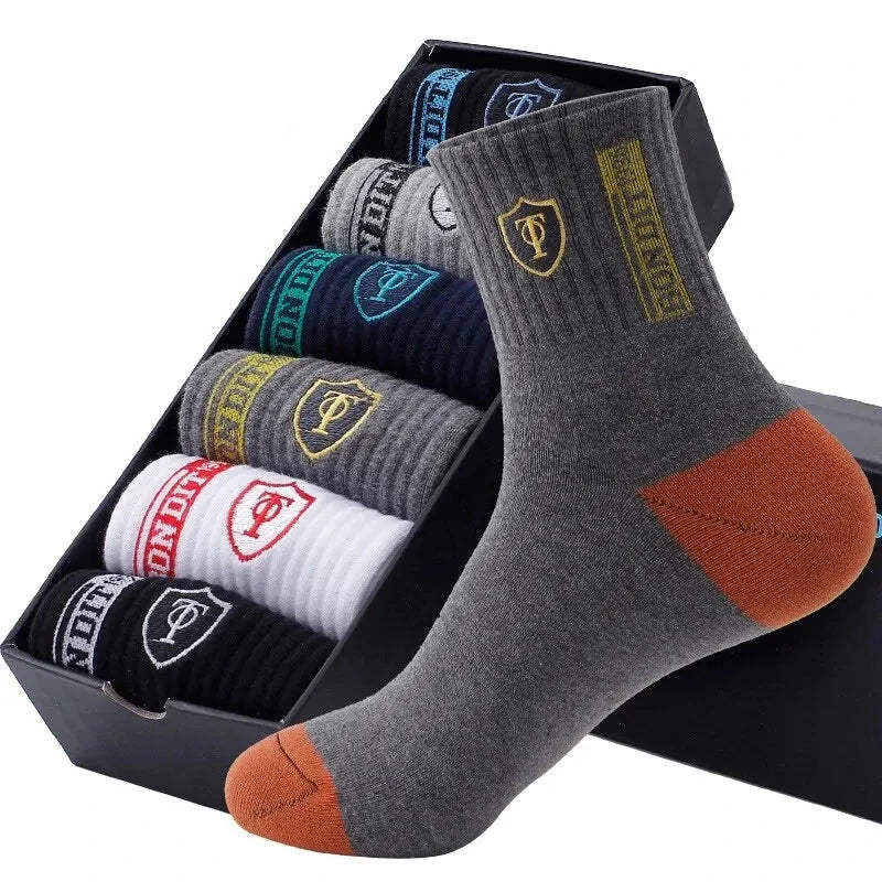 5 Pairs of Breathable Sports Socks for Men