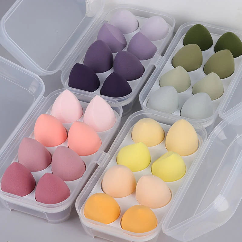 4Pc Beauty Egg Makeup Blender Cosmetic Puff