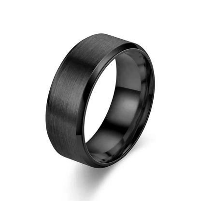 Classic 8mm Tungsten &amp; Stainless Steel Wedding Band