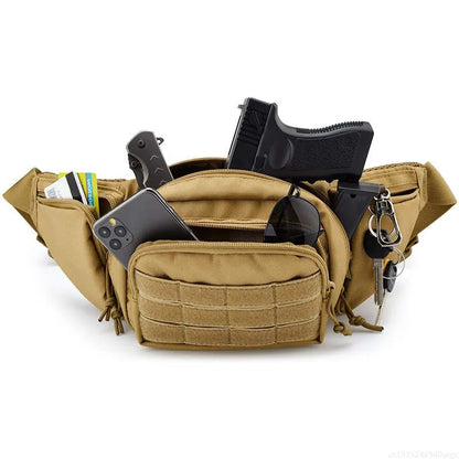 Military Tactical Waist Gun Bag Belt