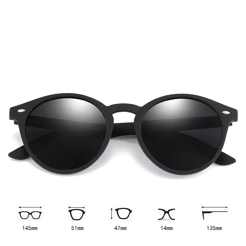 Fashion Round Polarized Sunglasses for Men and Women