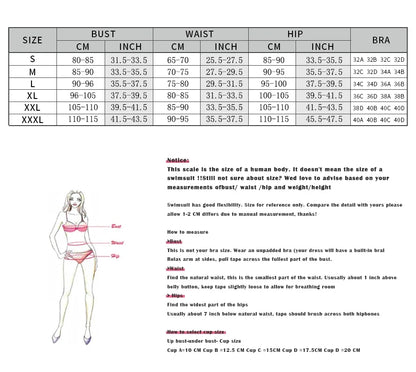 Sexy 3-Piece Micro Bikini Women Swimsuit