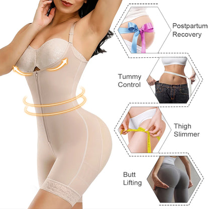 Fajas Colombianas Detachable Straps Full Body Shaper