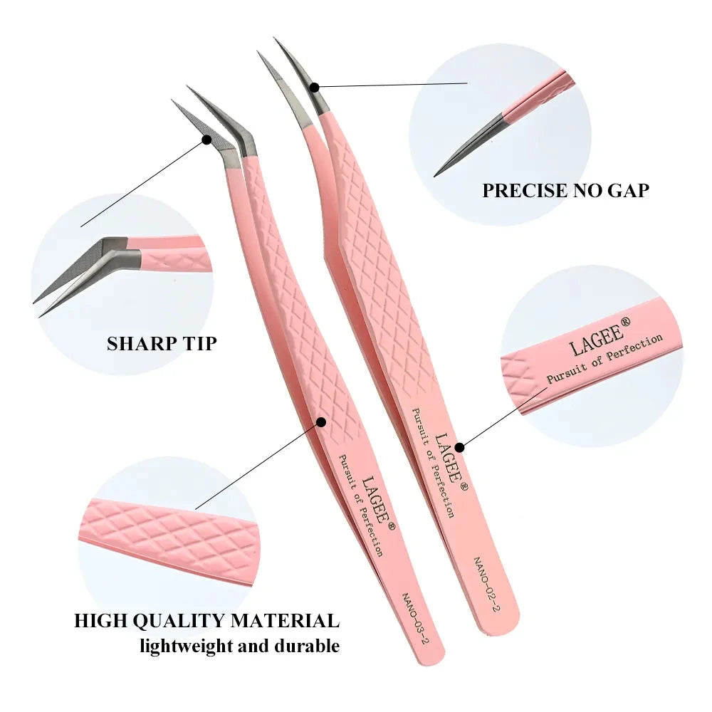 Fiber Tip Eyelash Extension Tweezer