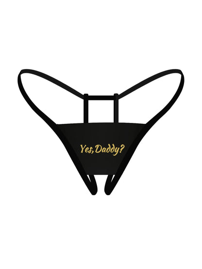 Personalized Crystal Name Thong