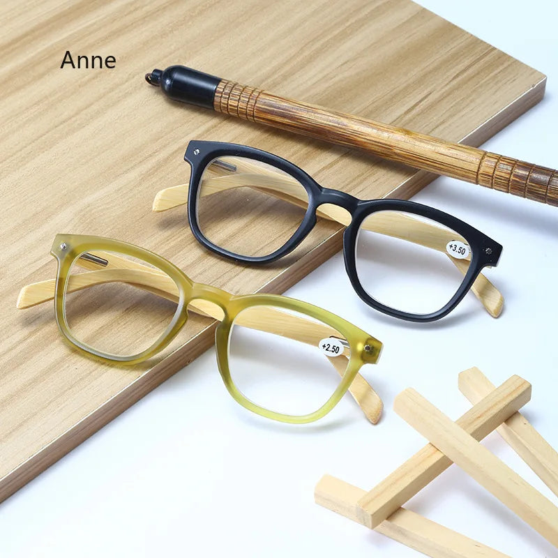 Bamboo Frame Reading Glasses for Women