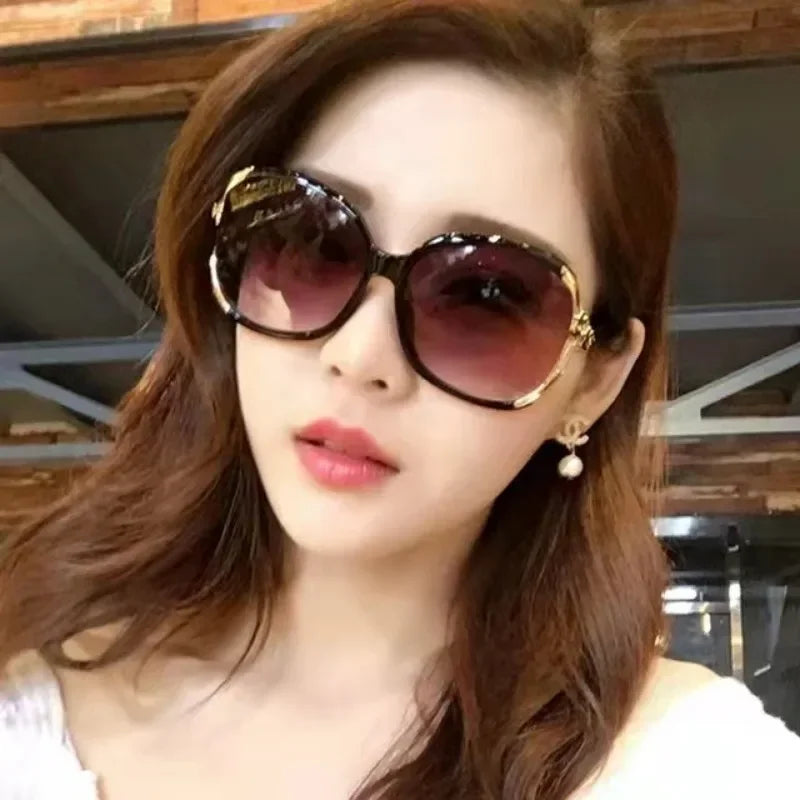 Large Frame Circular Sunglasses for Women