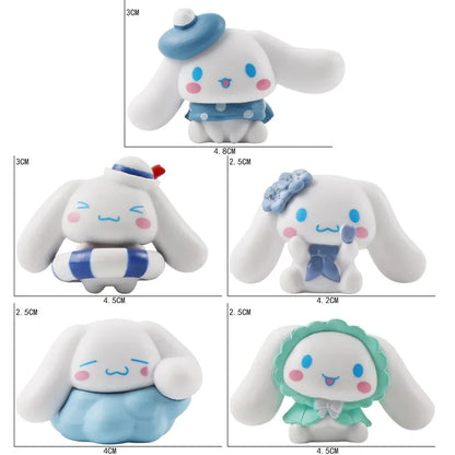 5pcs Sanrio Cinnamoroll Action Anime Figures Set