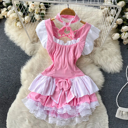 Bunny Girl Wrapped Chest Playsuit  Sexy Slim Fit Lingerie