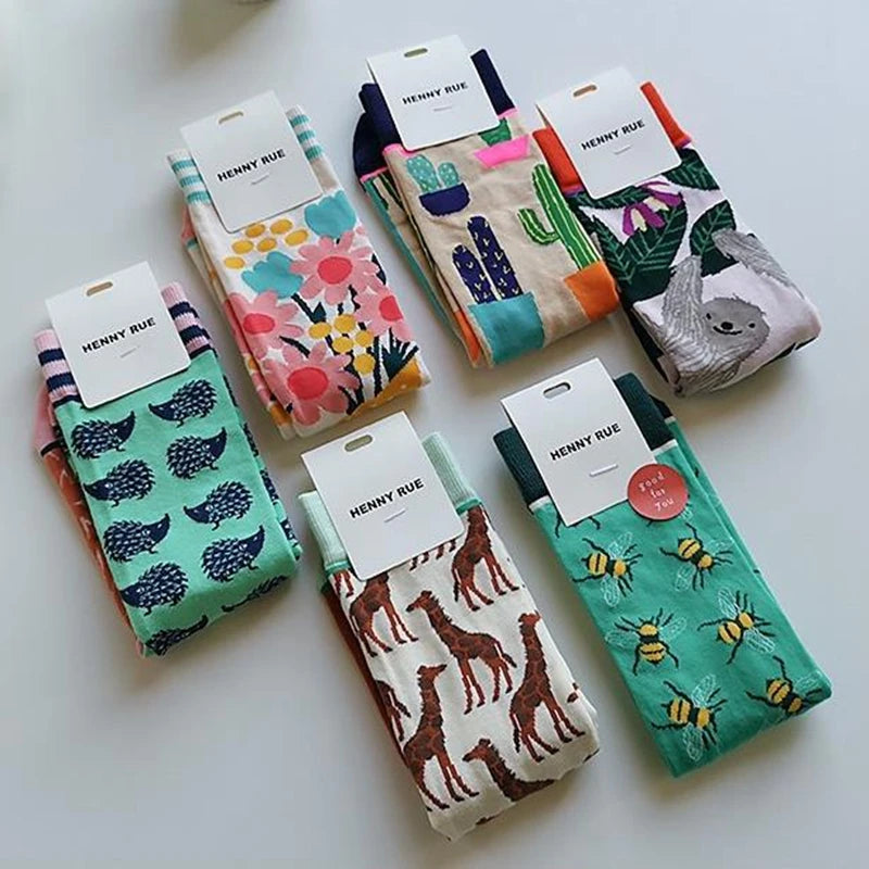 Colorful Spring Autumn Stockings for Women