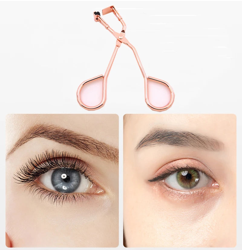 Stainless Steel Eyelash Curler: Professional Makeup Tool for Natural Eyelash Curling