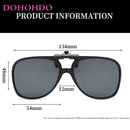 Men’s Polarized Flip-Up Clip-On Sunglasses