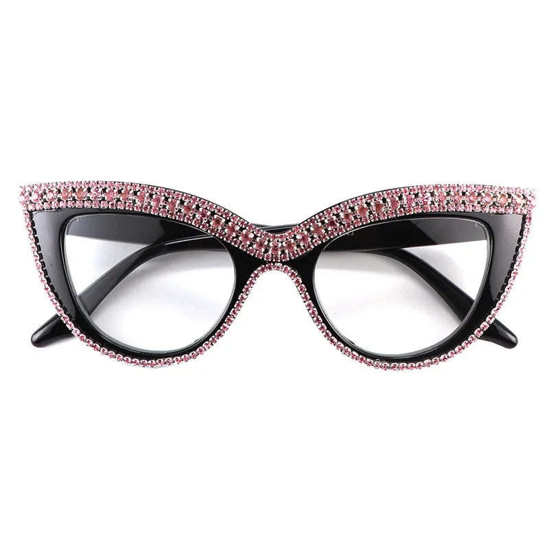 Rhinestone Cat Eye Reading Glasses for Women