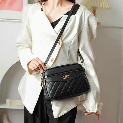 Fashion Lingge Crossbody Shoulder Bag