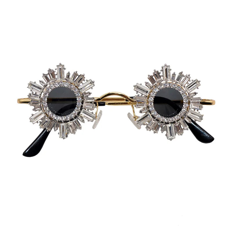 Round Diamond Sunglasses for Girls