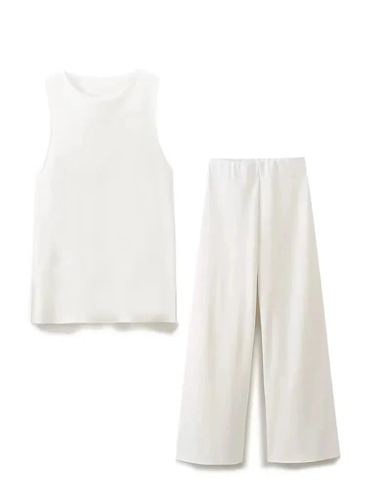 TRAFZA Summer Women’s Vest &amp; Pant Set