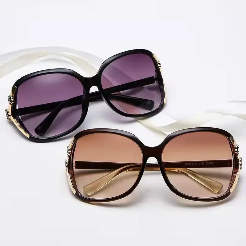 Large Frame Circular Sunglasses for Women