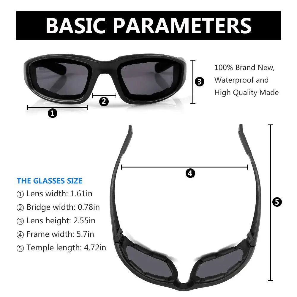 Universal Motorcycle Polarized Sunglasses