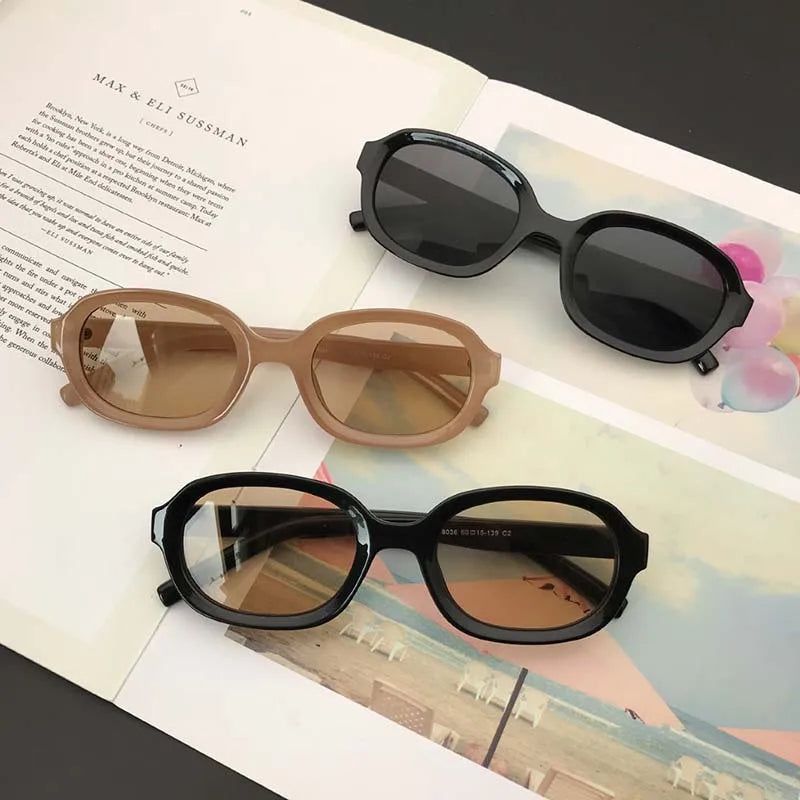 New Fashion Vintage Oval Mirror Sunglasses for Women