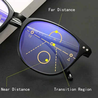 3-in-1 Progressive Multifocal Reading Glasses