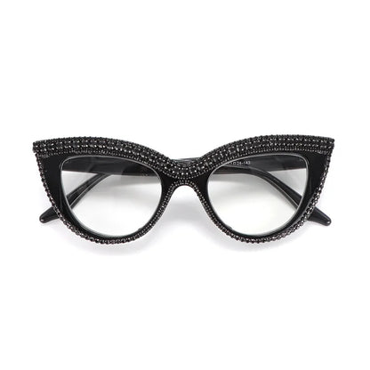 Rhinestone Cat Eye Reading Glasses for Women