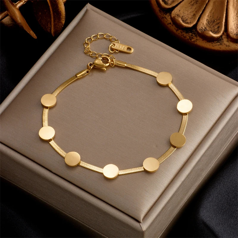 Luxury Gold Chain Bracelet – Durable 316L Stainless Steel Women’s Jewelry