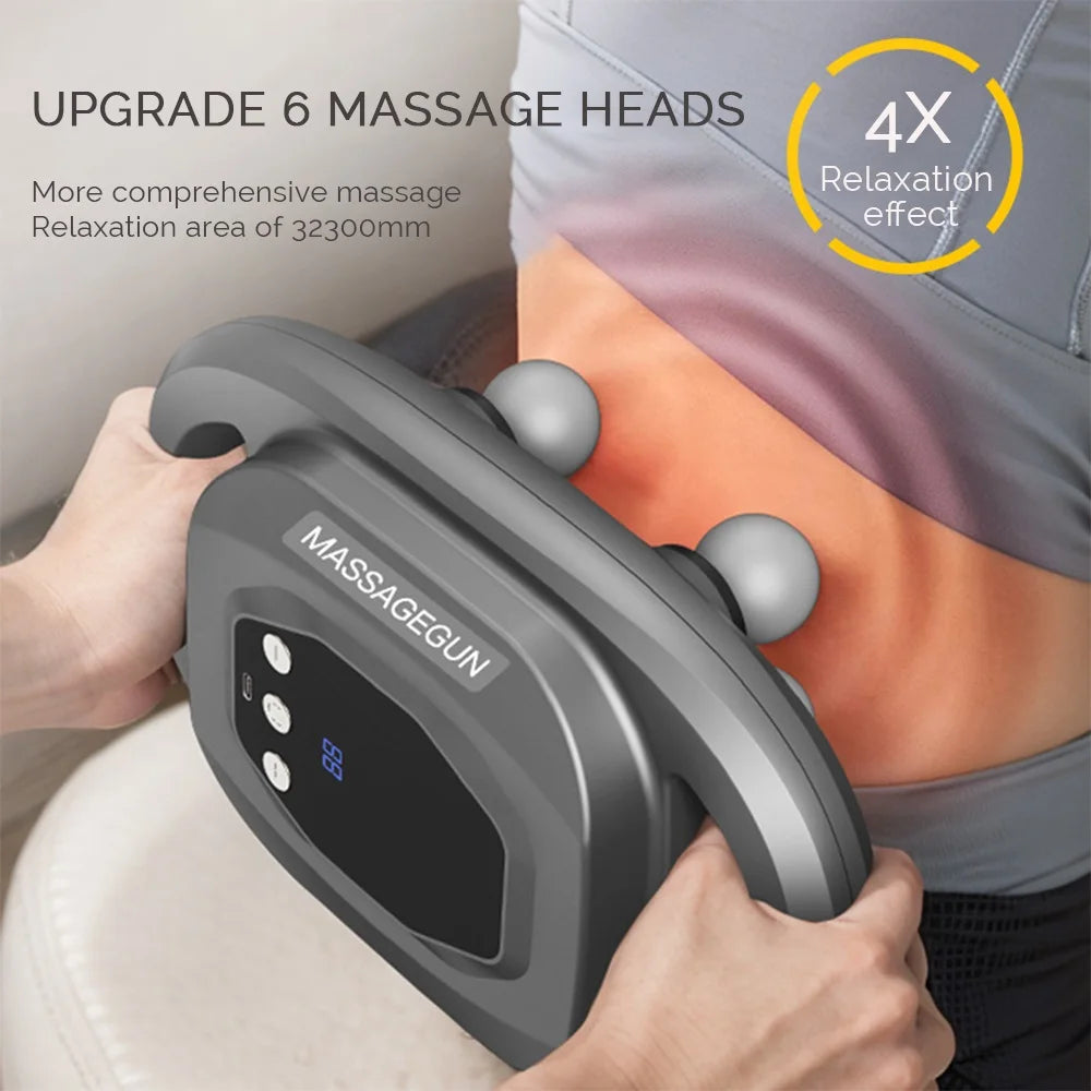 Six-Head Wireless Fascia Gun Body Massager