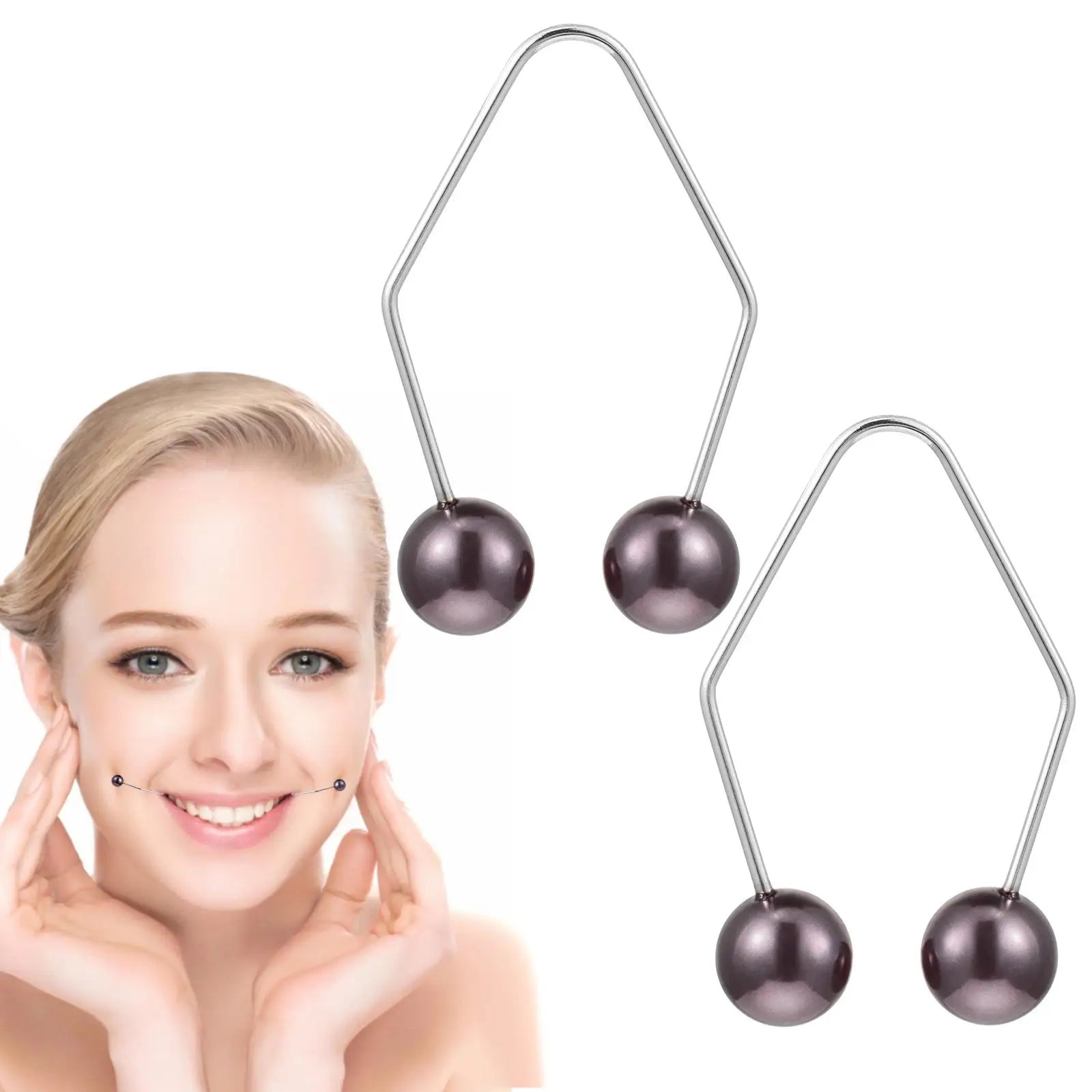 Pearl Dimple Trainer – Alloy Facial Beauty Tool for Cheeks