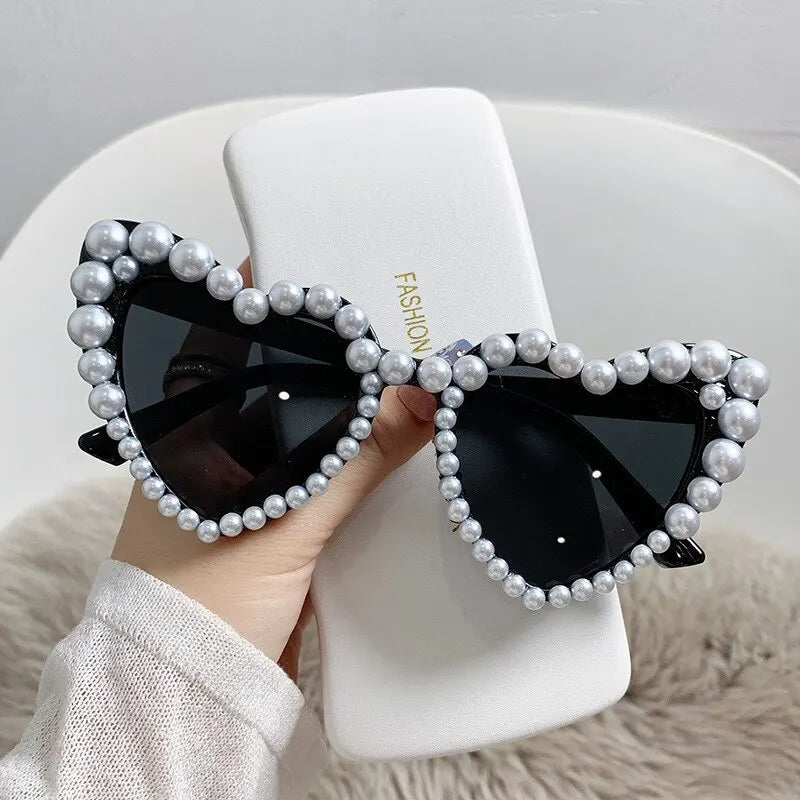 Heart-Shaped Bling Eyewear for Women