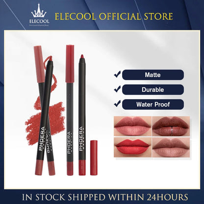 Velvet Matte Lip Liner Pencil Set - 13 Colors