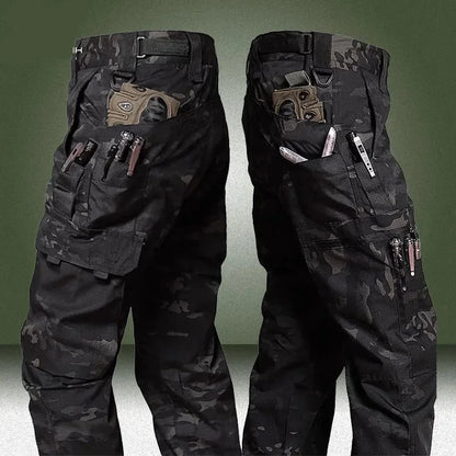 Black Camo Cargo Pants