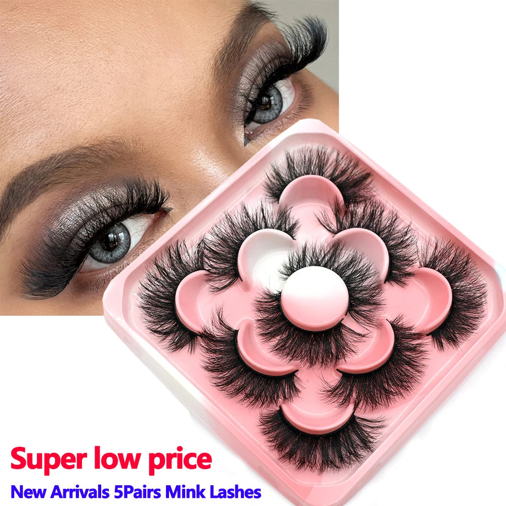 3D Mink Lashes - Fluffy Soft Full False Eyelashes