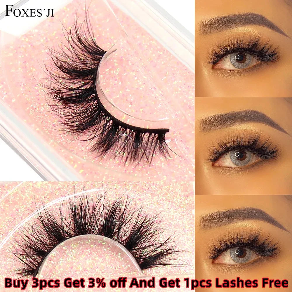 3D Mink Lashes - Fluffy Soft Full False Eyelashes