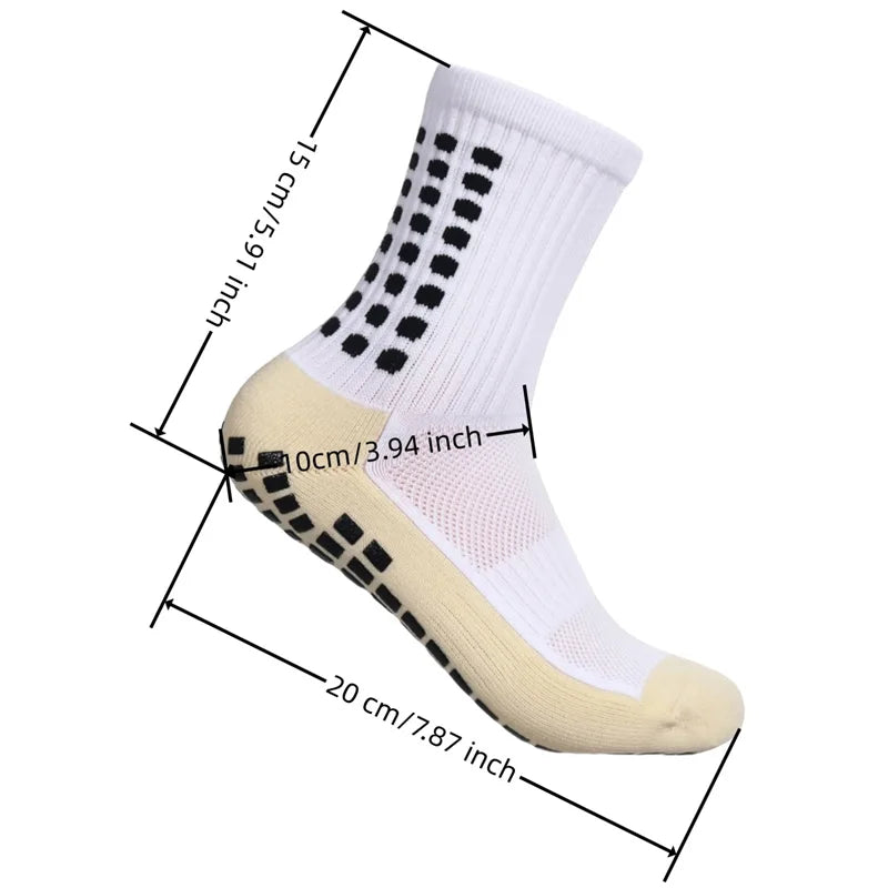 6 Pairs Non-slip Silicone Bottom Sports Socks