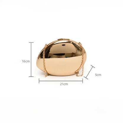 Designer Shell-Shaped Acrylic Clutch