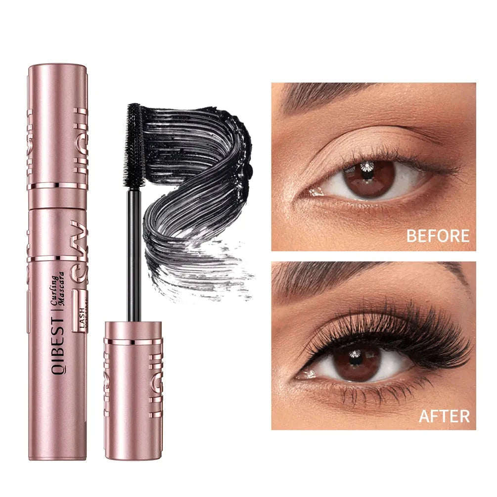 New Silk Fiber Black Mascara: Waterproof Long Lasting Extension for Eyelashes