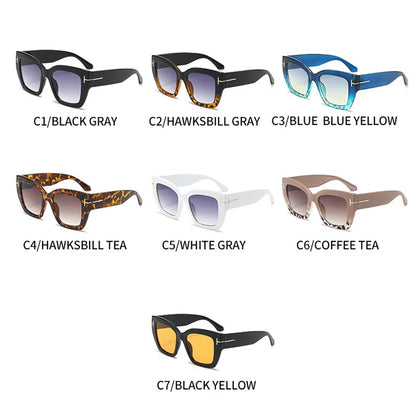 Luxury Square Cat Eye Sunglasses for Women