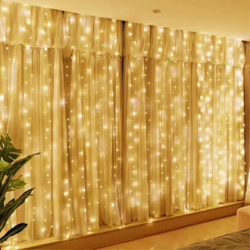 Christmas Decoration Curtain LED String Lights