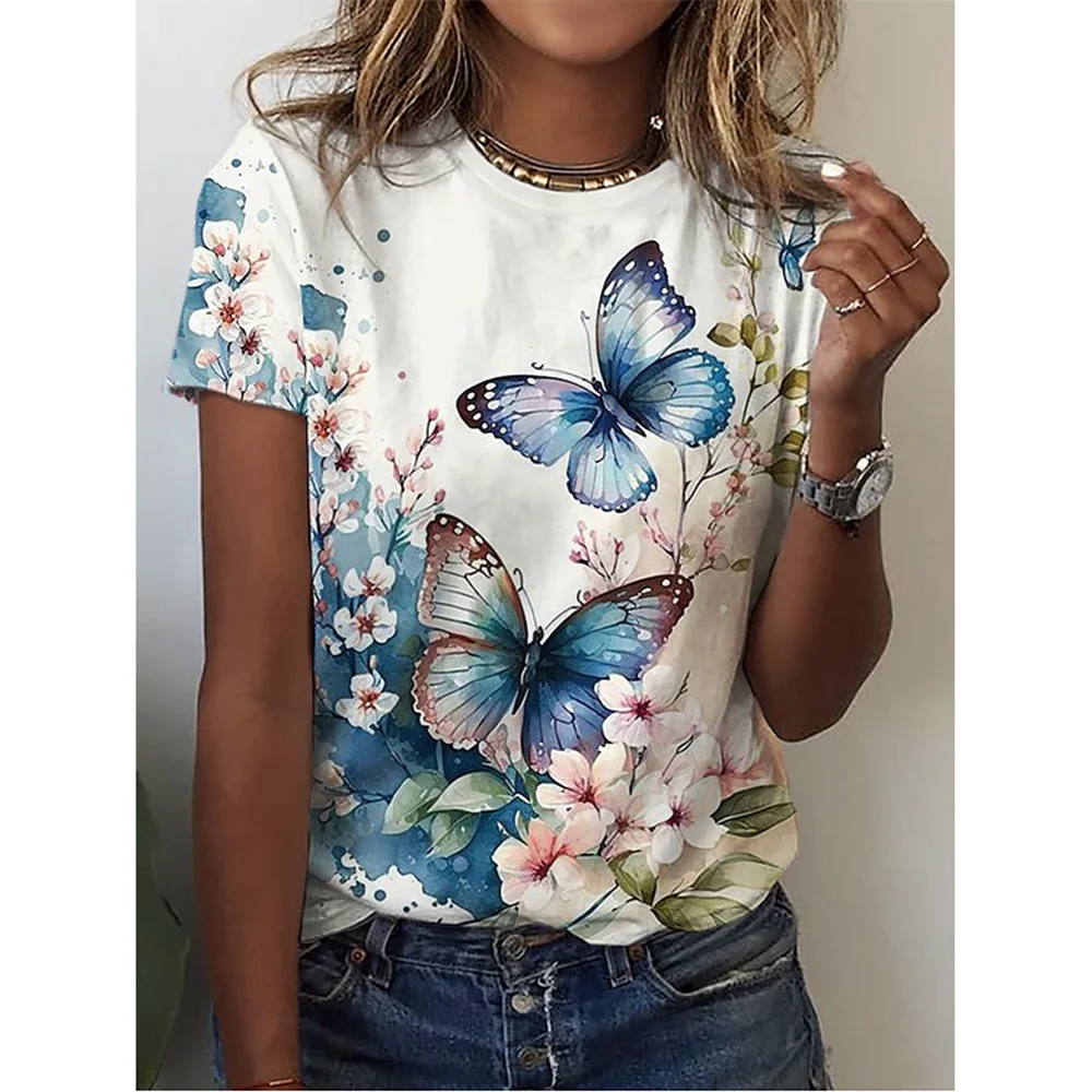 3D Butterfly Print Women&