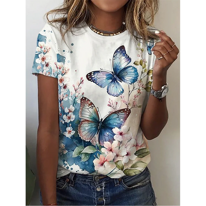 3D Butterfly Print Women&