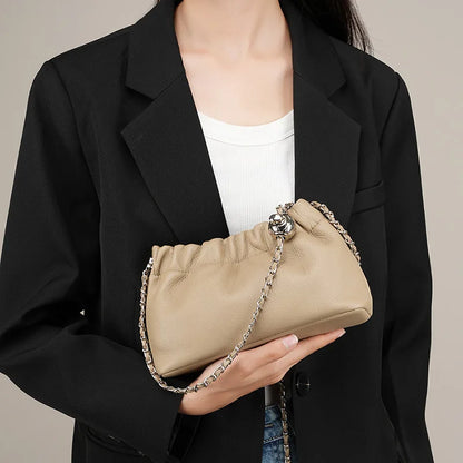 Genuine Leather Cloud Bag for Women