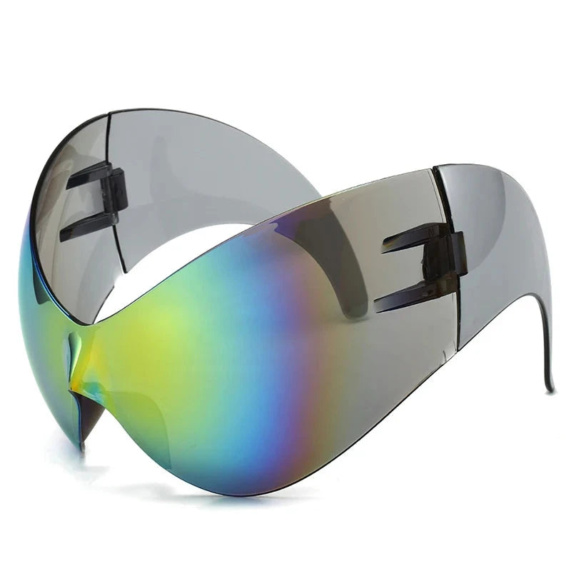 Oversized Y2K Punk One-Piece Sunglasses