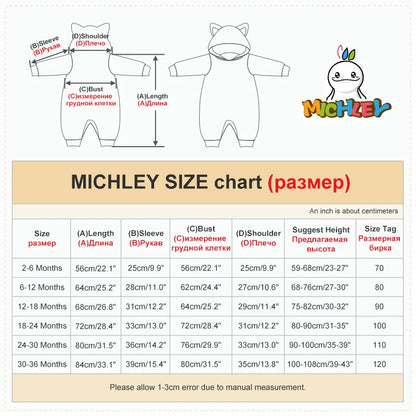 MICHLEY Pink Pig Baby Romper
