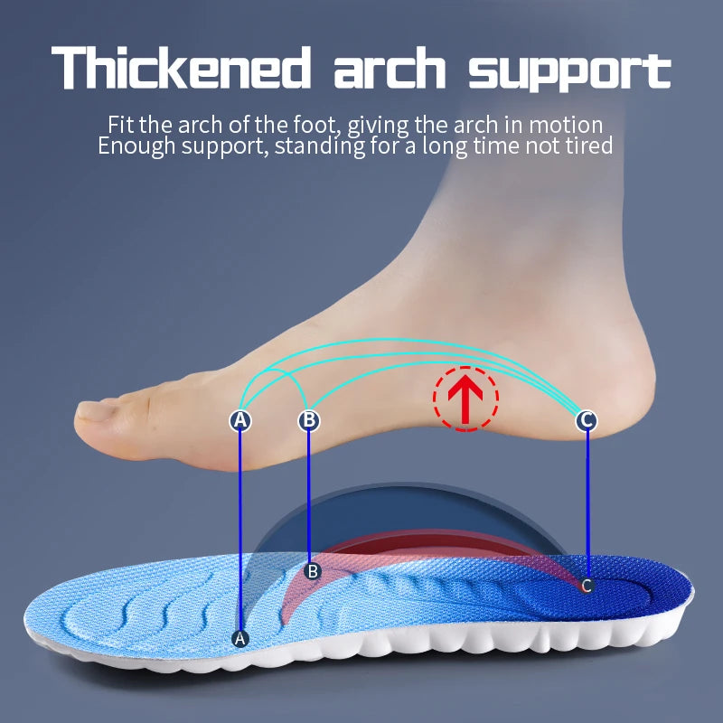 4D Cloud Technology Sports Insoles Breathable &amp; Shock Absorbing