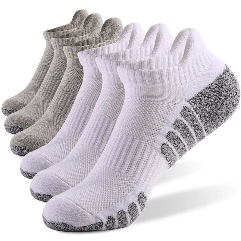 Thickened Towel Bottom Running Socks - 3 Pairs